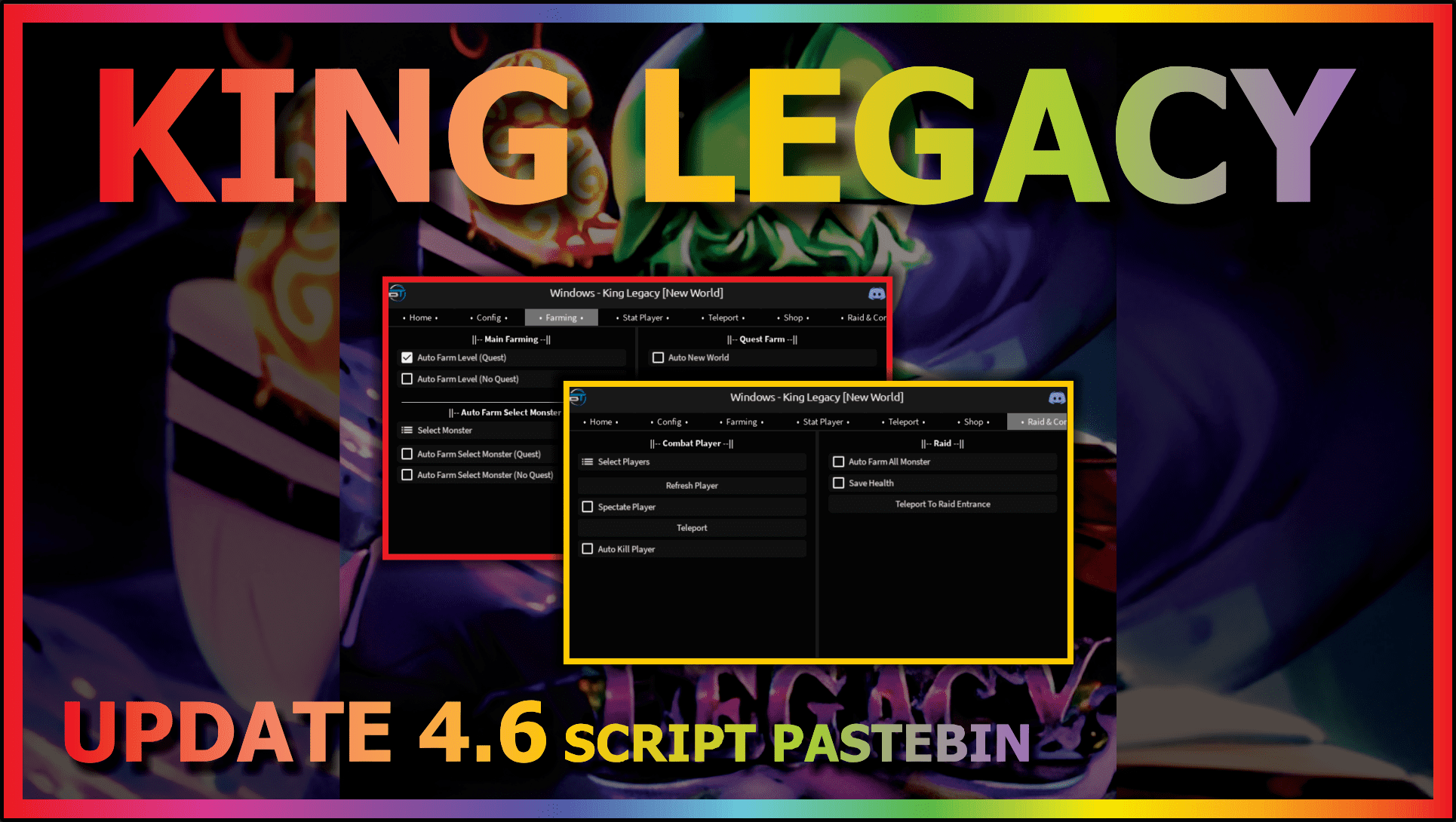 KING LEGACY Script Pastebin 2023 UPDATE 4.6 AUTO FARM