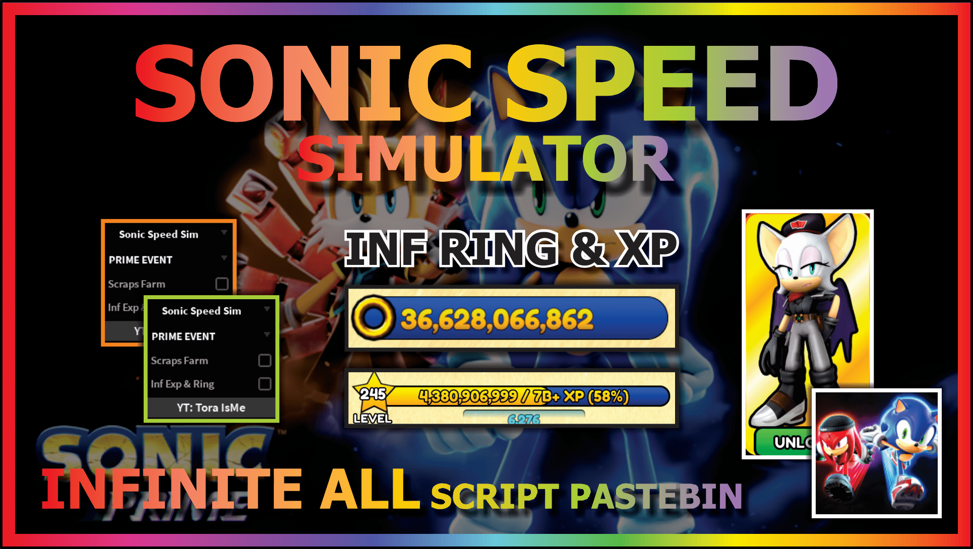 SONIC SPEED SIMULATOR (INF XP & RING) – DailyPastebin