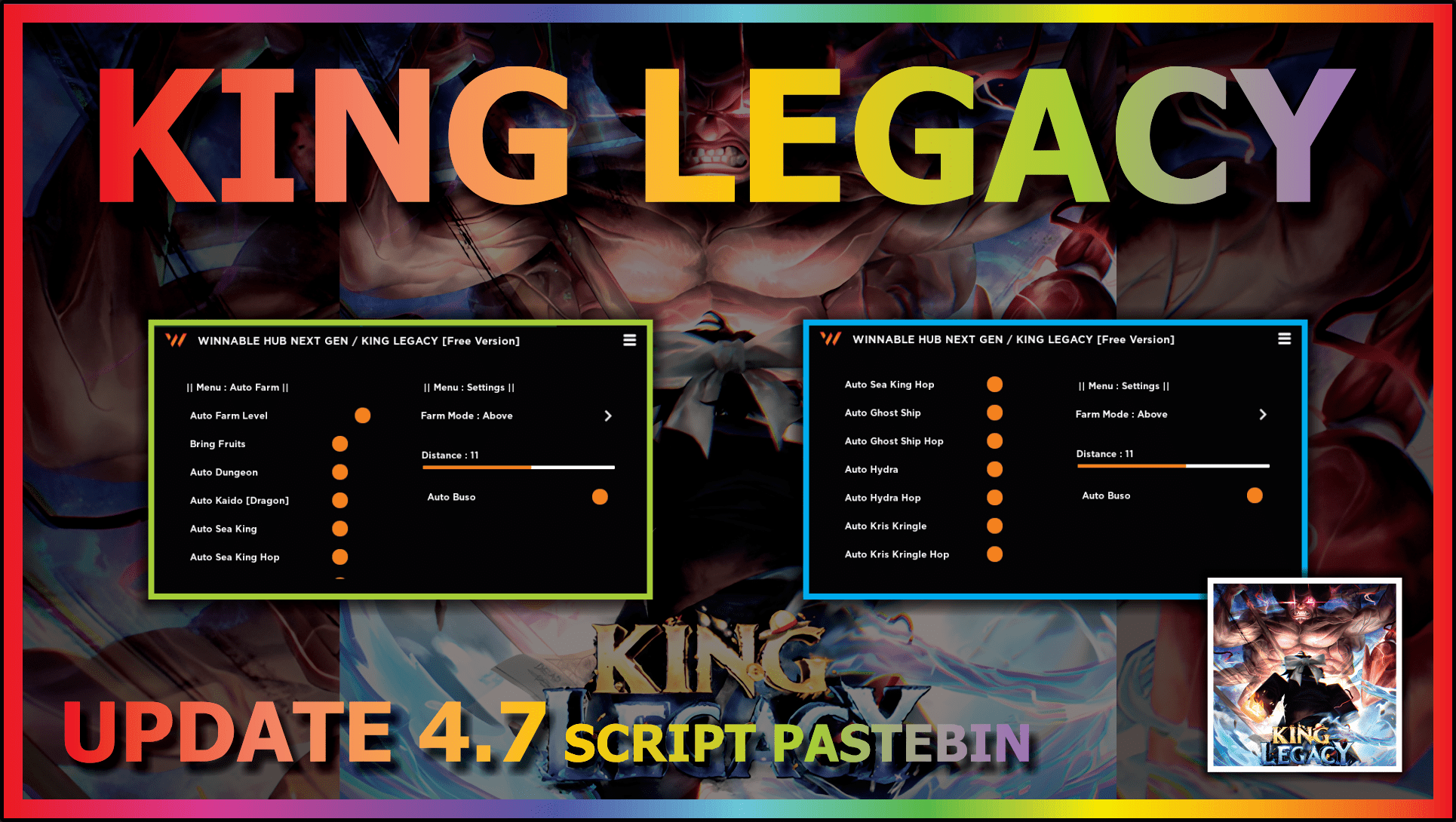 UPDATE 4.7.1💧] KING LEGACY Script - Auto Farm Lv, Auto Sea King 