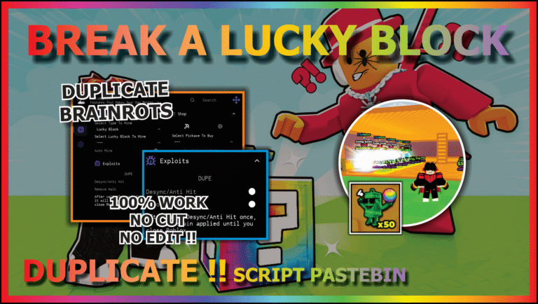 Break a Lucky Block Script (Lumin Hub)